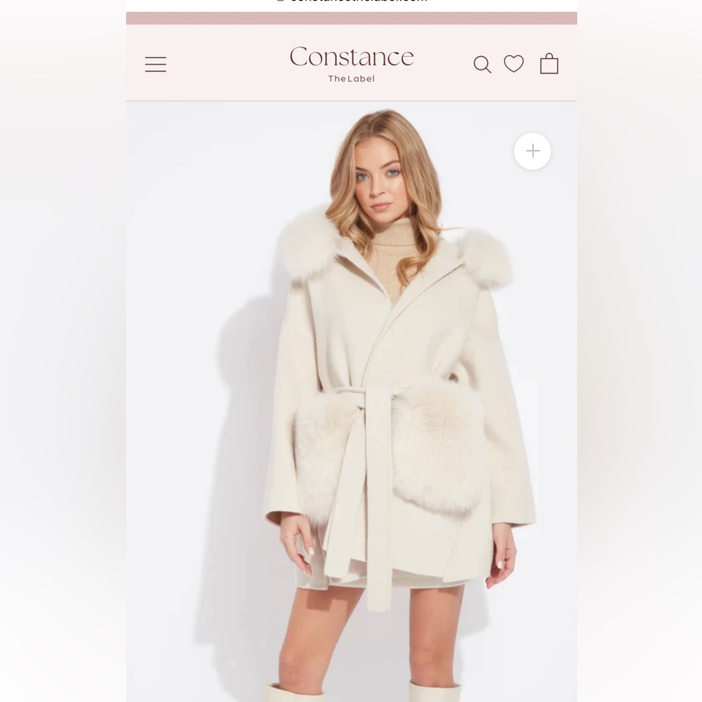 Constance the Label Olympia Coat, NWT, S/M